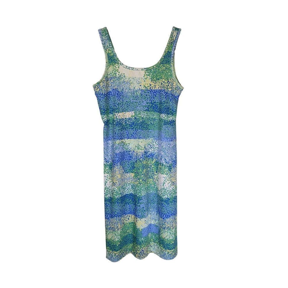 Columbia Omni-Freeze PFG Dress Blue Abstract Print Omni Freeze Spring Boat Size